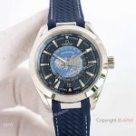 Swiss Grade One Omega Seamaster Aqua Terra 150m WorldTimer 8938 Watches Blue Dial